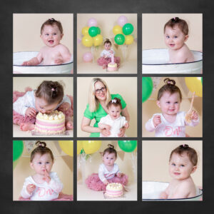 Wall art featuring a one-year-old child, symbolising grounding, belonging, and emotional connection for the family.