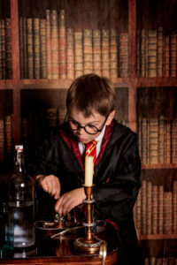 Wizard School Potion making moment reflecting confidence and belonging and excitement