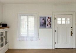 wall art showing mother and partner exctied for their baby to arrive