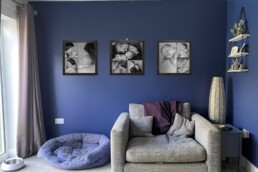 artwork displayed on the wall becoming a member of the family