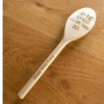 wooden cake smash spoon