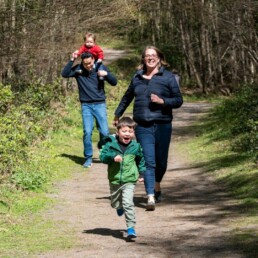 family being together and having fun